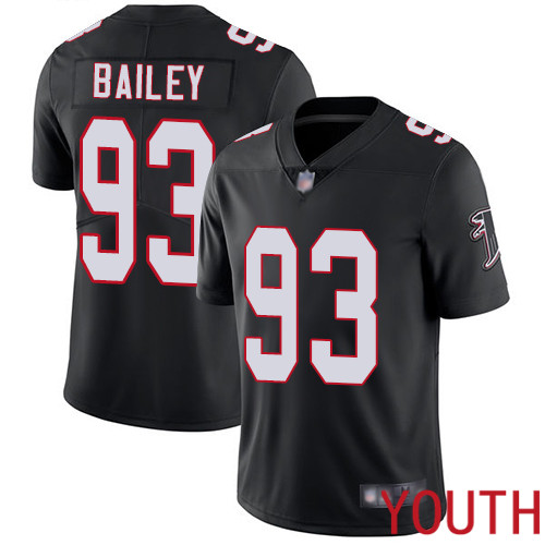 Atlanta Falcons Limited Black Youth Allen Bailey Alternate Jersey NFL Football #93 Vapor Untouchable->youth nfl jersey->Youth Jersey